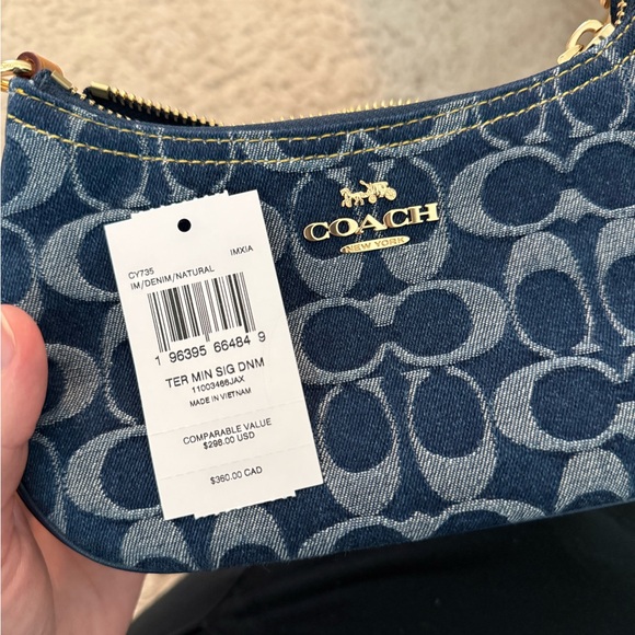 Coach Mini Teri in Signature Denim - Picture 7 of 9